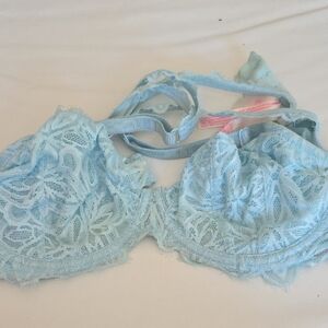 Victoria's Secret Blue Lace Full-Coverage Bra